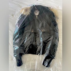 Mackage XS short down jacket with detachable hood and fur